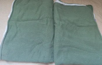 Wieg dekens voor winter 2 stuks - kleur pastel groen